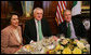 President George W. Bush joins Ireland’s Prime Minister Bertie Ahern, center, and House Speaker Nancy Pelosi, left, Thursday, March 15, 2007, during the annual St. Patrick’s Day luncheon at the U.S. Capitol. White House photo by Joyce Boghosian