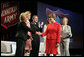Mrs. Bush shakes hands with Marlene Klotz-Collins, National Advisory Board member, The Salvation Army, Friday, April 27, 2007, after delivering remarks during the Salvation Army’s National Advisory Organization Conference in Dallas, Texas. Also shown, from left, are Sally Sharp Harris, Programs, National Advisory Board Members, Ralph Bukowitz, Major, Community Relation & Development Secretary, Charlotte Anderson, NAOC Chairman, National Advisory Board Member, and Ruth Altshuler, National Advisory Board Member. White House photo by Shealah Craighead