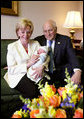 Vice President Dick Cheney and his wife, Lynne Cheney, welcomed their sixth grandchild, Samuel David Cheney, Wednesday, May 23, 2007. He weighed 8 lbs., 6 oz and was born at 9:46 a.m. at Sibley Hospital in Washington, D.C. His parents are the Cheneys’ daughter Mary, and her partner, Heather Poe. White House photo by David Bohrer