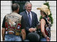 President George W. Bush welcomes members of the Rolling Thunder motorcycle organization to the White House Sunday, May 27, 2007. This Memorial Day marks Rolling Thunder’s 20th year supporting U.S. troops at home, abroad and missing in action. White House photo by Joyce Boghosian