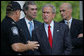 President George W. Bush listens to Ed Cassidy, Assistant Director of U.S. Customs and Border Protection, during a tour Tuesday, May 29, 2007, of the Federal Law Enforcement Training Center in Glynco, Ga. Joining the President are Secretary Michael Chertoff of the Department of Homeland Security, and Secretary Carlos Gutierrez of the Department of Commerce. White House photo by Chris Greenberg