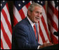 President George W. Bush gestures as he addresses a briefing on comprehensive immigration reform at the Eisenhower Executive Office Building Friday, June 1, 2007, in Washington, D.C., saying "I strongly believe it's in this nation's interest for people here in Washington to show courage and resolve and pass comprehensive immigration reform." White House photo by Chris Greenberg