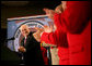 Vice President Dick Cheney receives a welcome, Monday, August 6, 2007, to the 84th National Convention of the Marine Corps League in Albuquerque, N.M. The Marine Corps League is the only federally chartered U.S. Marine Corps-related veterans organization and credits its founding in 1923 to World War I hero, then Major General Commandant John A. Lejeune. White House photo by David Bohrer