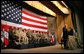 Vice President Dick Cheney addresses Central Command, Special Operations Command and the Sixth Air Mobility Wing Friday, Sept. 14, 2007, at MacDill Air Force Base in Tampa, Fla. "We have shown a watching world that we are a good and just nation: secure in our ideals, fearless in their defense, and willing to sacrifice greatly for the cause of long-term peace," said the Vice President. "We will press on in our mission, and turn events toward victory." White House photo by David Bohrer