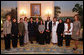 Mrs. Laura Bush meets with Afghan women business owners who have just completed four weeks of business training at Northwood University in Midland, Mich., Wednesday, Sept. 19, 2007, in the Diplomatic Reception Room. The women are sponsored by the Women Impacting Public Policy Institute and supported by the U.S.-Afghan Women's Council. White House photo by Shealah Craighead