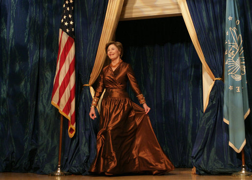 Laura Bush is introduced at the National Book Festival Gala Performance Friday, Sept. 28, 2007, where she delivered remarks at the Library of Congress in Washington D. C. White House photo by Joyce N. Boghosian