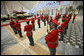 Honor guards stand at attention Friday, Jan. 11, 2008, during arrival ceremonies for President George W. Bush at Kuwait International Airport in Kuwait City. White House photo by Eric Draper