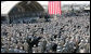 An estimated 4,000 troops listen to remarks by President George W. Bush Saturday, Jan. 12, 2008, at Camp Arifjan, Kuwait. White House photo by Chris Greenberg