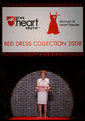 Mrs. Laura Bush addresses guests and participants at The Heart Truth Red Dress Collection 2008 fashion show in New York, Friday, Feb. 1, 2008. More than a dozen celebrated women showcased America's top designers in one-of-a-kind Red Dresses to raise awareness of heart disease in women. White House photo by Shealah Craighead