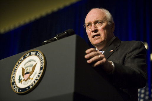 Vice President Dick Cheney addresses the 35th Conservative Political Action Conference Thursday, Feb. 7, 2008, in Washington, D.C. White House photo by David Bohrer