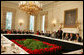 President George W. Bush speaks to a meeting of the National Governors Association Monday, Feb. 25, 2008, in the State Dining Room of the White House. White House photo by Joyce N. Boghosian