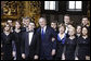 President George W. Bush and Mrs. Laura Bush pose for a photo with Ukrainian President Viktor Yushchenko and the Credo Chamber Choir Tuesday, April 1, 2008, after a musical performance at St. Sophia’s Cathedral in Kyiv, Ukraine. White House photo by Chris Greenberg