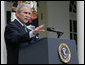 President George W. Bush makes a statement during a news conference Tuesday, April 29, 2008, in the Rose Garden. In urging Congress to act on his economic proposals, the President said, "In all these issues, the American people are looking to their leaders to come together and act responsibly. I don't think this is too much to ask even in an election year."  White House photo by Chris Greenberg