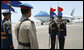 An Egyptian honor guard stands at attention at the arrival of Air Force One with President George W. Bush and Laura Bush Saturday, May 17, 2008, to Sharm el Sheikh International Airport in Sharm el Sheikh, Egypt. White House photo by Chris Greenberg