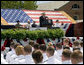 Vice President Dick Cheney addresses graduates of the U.S. Coast Guard Academy, Wednesday, May 21, 2008, in New London, Conn. White House photo by David Bohrer