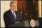 President George W. Bush welcomes guests and entertainers Tuesday, June 17, 2008 to the East Room of the White House, in honor of Black Music Month. White House photo by Luke Sharrett
