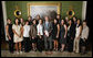 President George W. Bush stands with members of the University of Southern California Women's Golf team, Tuesday, June 24, 2008, during a photo opportunity with the 2007 and 2008 NCAA Sports Champions. White House photo by Eric Draper