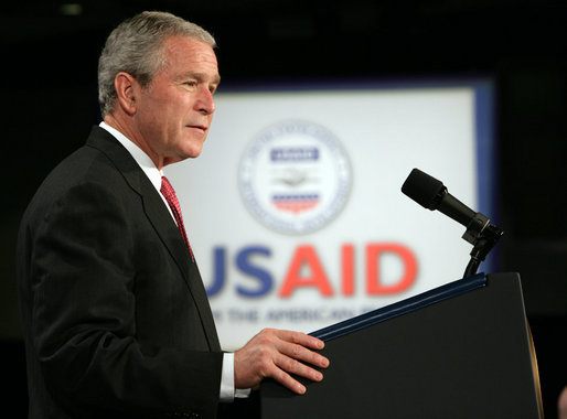 President George W. Bush delivers remarks on the Freedom Agenda Thursday, July 24, 2008, in Washington, D.C. White House photo by Chris Greenberg