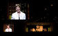 As Mrs. Laura Bush gives her remarks from the stage, giant video screens project her image for the 5,400 participants to see at Monday's Fifth Annual Reading First National Conference. The gathering was at the Gaylord Opryland Resort and Convention Center in Nashville, Tenn., on July 28, 2008. White House photo by Shealah Craighead