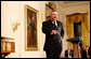 Theodore Roosevelt impersonator Joe Wiegand performs Monday evening, Oct. 27, 2008 in the East Room of the White House, during a celebration of the 150th birthday of Theodore Roosevelt, 26th President of the United States. White House photo by Chris Greenberg