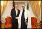 President George W. Bush meets with Saudi Arabia King Abdullah bin Abdul Aziz Al Saud, Thursday, Nov. 13, 2008, at the The New York Palace Hotel, following President Bush's address at the United Nations in New York. White House photo by Eric Draper