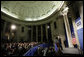 President George W. Bush addresses his remarks on financial markets and the world economy Thursday, Nov. 13, 2008, at the Federal Hall National Memorial in New York. White House photo by Eric Draper