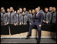 President George W. Bush poses for photos with cadets Tuesday, Dec. 9, 2008, at the United States Military Academy in West Point, N.Y. White House photo by Eric Draper