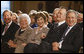 President George W. Bush and Mrs. Laura Bush are joined by his parents, former President George H. W. Bush and Mrs. Barbara Bush, during a reception in the East Room at the White House Wednesday, Jan. 7, 2009, in honor of the Points of Light Institute. President Bush's brother Neil is seen at far-left. White House photo by Eric Draper