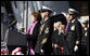 Mrs. Doro Bush Koch addresses her remarks and "brings the ship to life," prompting sailors to come aboard, during the commissioning ceremony of the USS George H. W. Bush (CVN 77) aircraft carrier Saturday, Jan 10, 2009 in Norfolk, Va., named in honor of her father, former President George H. W. Bush. White House photo by Eric Draper