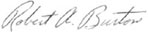 Signature of Robert A. Burton