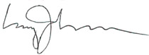 Signature of Clay Johnson III