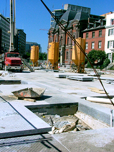 Construction on Pennsylvania Av.