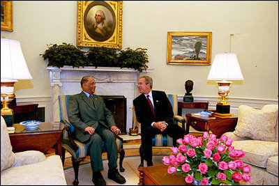 Meeting in the Oval Office June, 26, 2003, President Bush thanked Prime Minister Jugnauth of Mauritius for hosting the Africa Growth and Opportunity Act Forum in January 2003. The President stressed that all of us share a common vision for the future of Africa and we look to the day when prosperity for Africa is built through trade and markets. Exports from AGOA nations to the United States are rising dramatically, and the benefits are felt throughout the region. From Mauritius to Mali, AGOA is helping to reform old economies, creating new incentives for good governance, and offering new hope for millions of Africans. 