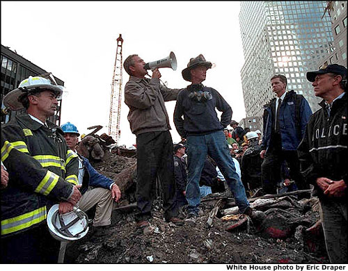 President salutes New York Heroes, Sept. 14