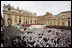 Thousands of mourners attend a funeral mass Friday, April 8, 2005, inside St. Peter's Square for Pope John Paul II, who died April 9 at the age of 84.