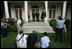 President George W. Bush and U.S. Supreme Court Justice nominee John G. Roberts, appear together Wednesday morning, July 20, 2005 for a joint statement to the media in the Rose Garden at the White House.
