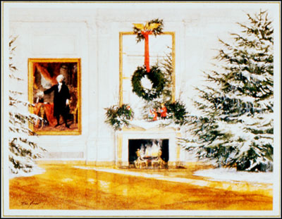 1986 White House Holiday Card.