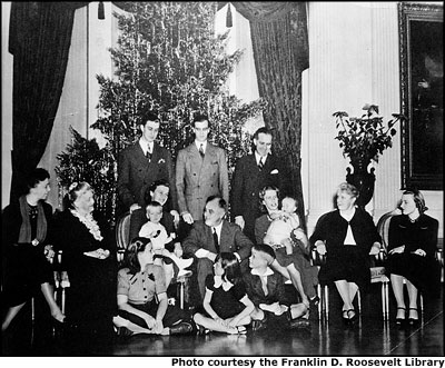 President Roosevelt family photo. Courtesy the Franklin D. Roosevelt Library.