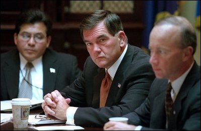 Former Pennsylvania Governor Tom Ridge is the Assistant to the President for Homeland Security. President George W. Bush signed an executive order on Oct. 8 establishing the Office of Homeland Security and the Homeland Security Council.