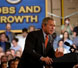 President George W. Bush delivers remarks on the economy in Fridley, Minn., June 19, 2003.