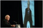 Vice President Dick Cheney delivers remarks on Iraq and the war on terror to the Manhattan Institute in New York, Thursday January 19, 2006. 