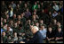 Vice President Dick Cheney addresses troops and families of the 437th Airlift Wing and 315th Reserve Airlift Wing at Charleston Air Force Base in Charleston, South Carolina, Friday, March 17, 2006. In the global war on terror the 437th Airlift Wing airlifts troops and equipment, supports US embassies, airdrops troops into hostile areas, and provides humanitarian relief.
