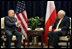 Vice President Dick Cheney and Poland’s President Lech Kaczynski hold a bilateral meeting Thursday, May 4, 2006 at the Vilnius Conference 2006 in Vilnius, Lithuania. During the meeting the two leaders discussed the important relationship between the two countries.