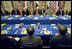 Vice President Dick Cheney is joined by U.S. officials during a lunch with Prime Minister Nouri al-Maliki of Iraq, and Iraqi Cabinet members Wednesday, May 9, 2007 at the U.S. Embassy in Baghdad. 