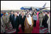  Upon arrival Saturday, May 12, 2007, to King Faisal Air Base in Saudi Arabia Vice President Dick Cheney walks with Saudi Crown Prince Sultan bin Abdulaziz, right, and an interpreter. The visit to Saudi Arabia is the third stop on a five-country trip to the Middle East. 