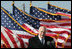 Vice President Dick Cheney delivers remarks during an Uncasing of the Colors Ceremony Tuesday, Feb. 26, 2008, at Fort Hood, Texas.