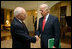 Vice President Dick Cheney bids farewell to Vice President-elect Joe Biden Thursday, November 13, 2008, following their nearly hour-long visit at the Vice President’s Residence at the U.S. Naval Observatory in Washington, D.C.