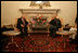 Vice President Dick Cheney and a US delegation meet with Afghan President Hamid Karzai after attending the opening session of the Afghan Parliament, the first elected parliament in more than three decades, in Kabul, Afghanistan Monday, Dec. 19, 2005.
