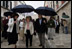 Vice President Dick Cheney and Lynne Cheney are guided on a tour of the Old City of Dubrovnik, Croatia, Saturday, May 6, 2006. During a two-day visit to Dubrovnik the Vice President will meet with Croatian officials and leaders from Albania and Macedonia.