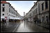 A light rain falls onto the Placa, or main street, of the Old City of Dubrovnik, Croatia, May 7, 2006. The medieval era city is host for a meeting of the Adriatic Charter, an alliance between the countries of Croatia, Macedonia and Albania.